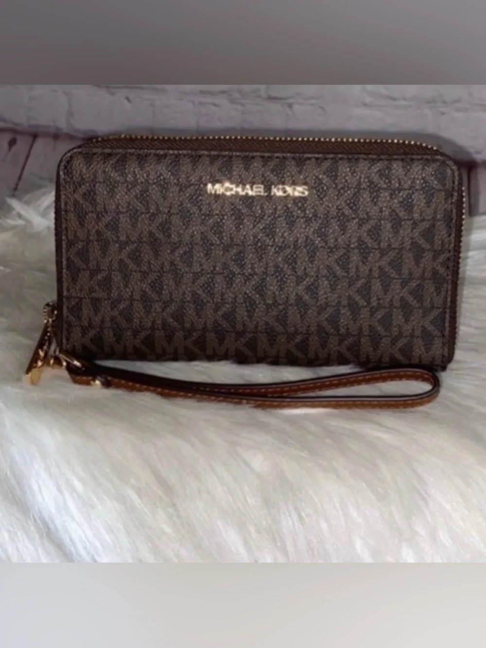 Michael Kors JET SET TRAVEL Lg Flat MF Phone Case Wallet